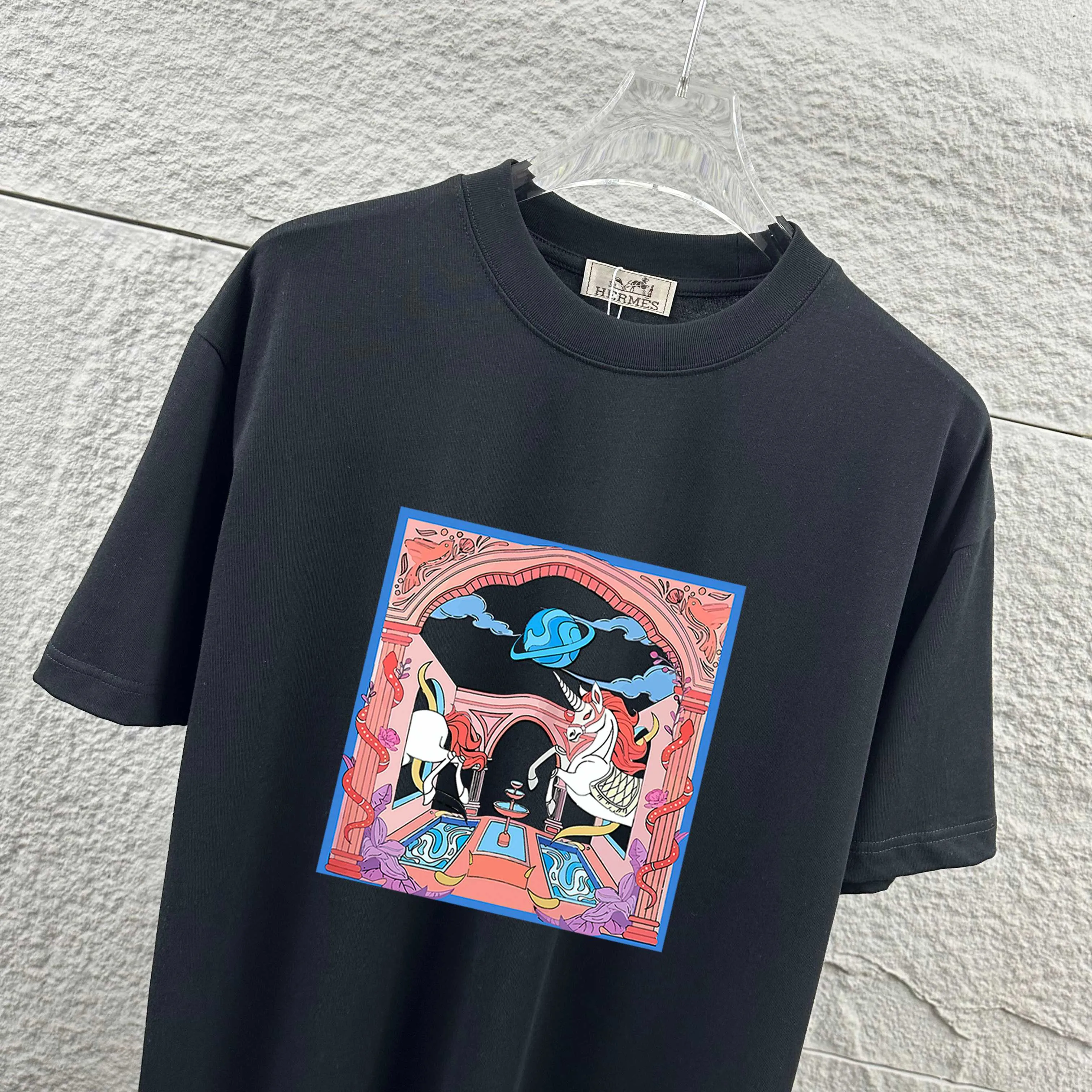 Herme* * 2026 New Arrival Classic Pink T Same Style ：Black White Red Size： S （90-130 ） M （120-150 ） L （140-165 ） XL （160-180 ） XXL （180-210 ）